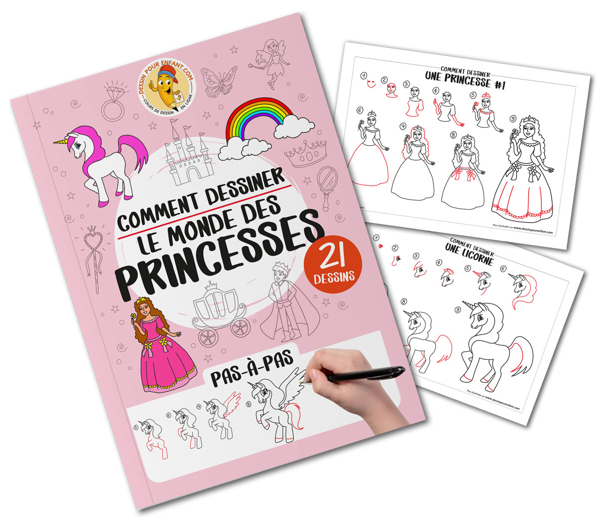 J'ai 6 ans et je suis une princesse: Carnet De Notes et de dessin | Cadeau  Anniversaire fille 6 ans |licorne livre de notes et de dessin | cadeau